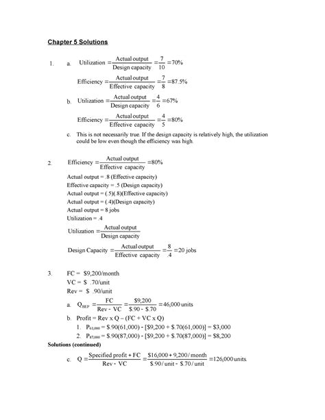 Chapter 5 Solutions .